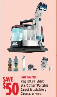 Canadian Tire Shark StainStriker Portable Carpet & Upholstery Cleaner offer