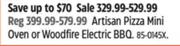 Canadian Tire NINJA Artisan Pizza Mini Oven or Woodfire Electric BBQ offer