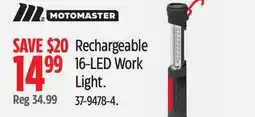 Canadian Tire MotoMaster Rechargeable 16-LED Work Light offer