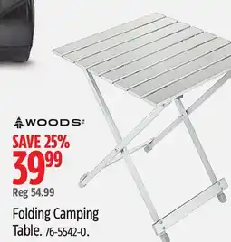 Canadian Tire Folding Camping Table offer