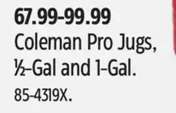 Canadian Tire Coleman Pro Jugs offer