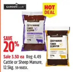 Canadian Tire Cattle or Sheep Manure offer