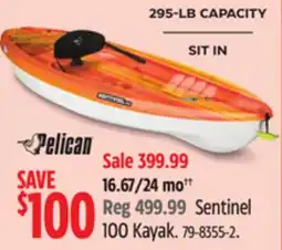 Canadian Tire Pelican Sentinel 100 Kayak offer