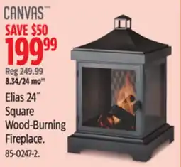 Canadian Tire CANVAS Elias 24 Square Wood-Burning Fireplace offer
