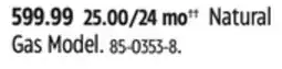 Canadian Tire NAPOLEON Natural Gas Model offer