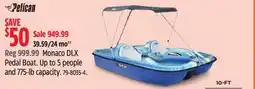 Canadian Tire Monaco DLX Pedal Boat offer