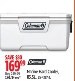 Canadian Tire Coleman Marine Hard Cooler offer