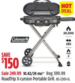 Canadian Tire Coleman RoadTrip X-cursion Portable Grill offer