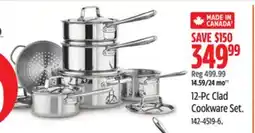 Canadian Tire Paderno 12-Pc Clad Cookware Set offer