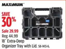 Canadian Tire MAXIMUM 18˝ Extra-Deep Organizer Tray with Lid offer