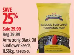 Canadian Tire Armstrong Black Oil Sunflower Seeds offer