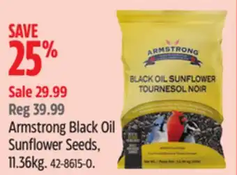 Canadian Tire Armstrong Black Oil Sunflower Seeds offer