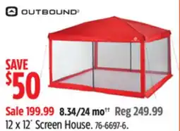 Canadian Tire OUTBOUND 12 x 12' Screen House offer