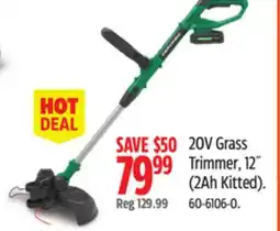 Canadian Tire 20V Grass Trimmer, 12 offer