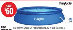 Canadian Tire Funsicle Simple Set Pool with Pump offer