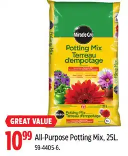 Canadian Tire Miracle-Gro All-Purpose Potting Mix offer