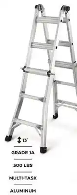 Canadian Tire Mastercraft Grade 1A Aluminium Multi Task Ladder offer