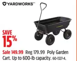 Canadian Tire Yardworks Poly Garden Cart offer