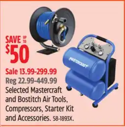 Canadian Tire Selected Mastercraft and Bostitch Air Tools, Compressors, Starter Kit and Accessories offer