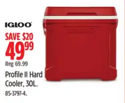 Canadian Tire Igloo Profile II Hard Cooler, 30L offer