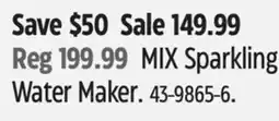 Canadian Tire MIX Sparkling Water Maker offer
