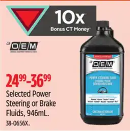 Canadian Tire Selected Power Steering or Brake Fluids offer