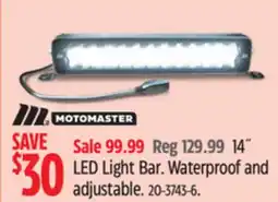 Canadian Tire Motomaster 14˝ LED Light Bar offer