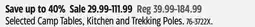 Canadian Tire Selected Camp Tables, Kitchen and Trekking Poles offer