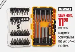 Canadian Tire DEWALT Magnetic Screwdriver Bit Set offer