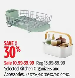 Canadian Tire Selected Kitchen Organizers and Accessories offer