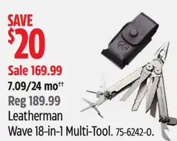 Canadian Tire Leatherman Wave 18-in-1 Multi-Tool offer
