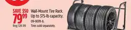 Canadian Tire MotoMaster Wall-Mount Tire Rack offer