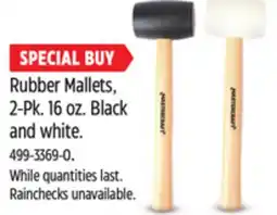 Canadian Tire Mastercraft Rubber Mallets, 2-Pk offer