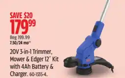 Canadian Tire Mastercraft 20V 3-in-1 Trimmer offer