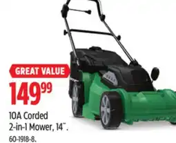 Canadian Tire 10A Corded 2-in-1 Mower, 14 offer