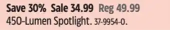 Canadian Tire MASTERCRAFT 450-Lumen Spotlight offer