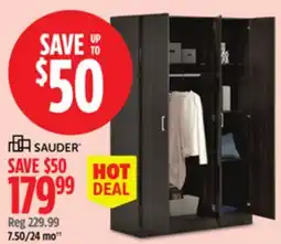 Canadian Tire SAUDER 3-Door Wardrobe offer