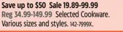 Canadian Tire Selected Cookware offer