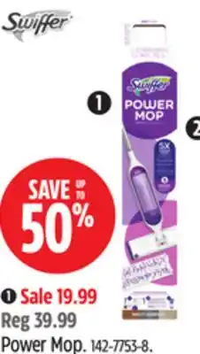 Canadian Tire Swiffer Power Mop offer