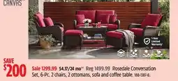 Canadian Tire Rosedale Conversation Set offer