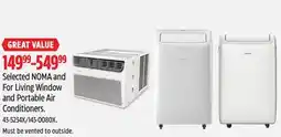 Canadian Tire Selected NOMA And For Living Window And Portable Air Conditioners offer