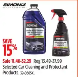 Canadian Tire Simoniz Selected Car Cleaning and Protectant Products offer