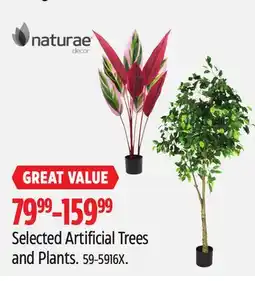 Canadian Tire Selected Artificial Trees and Plants offer
