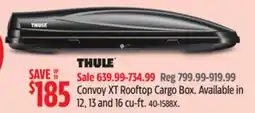 Canadian Tire THULE Convoy XT Rooftop Cargo Box offer