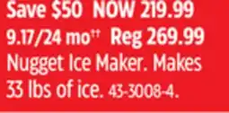 Canadian Tire FRIGIDAIRE Nugget Ice Maker offer