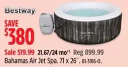 Canadian Tire Bestway Bahamas Air Jet Spa offer