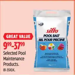 Canadian Tire Selected Pool Maintenance Products offer