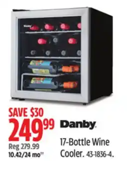 Canadian Tire Danby 17-Bottle Wine Cooler offer