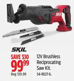 Canadian Tire SKIL 12V Brushless Reciprocating Saw Kit offer