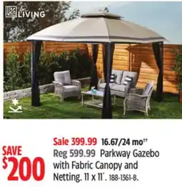 Canadian Tire Parkway Gazebo with Fabric Canopy and Netting offer
